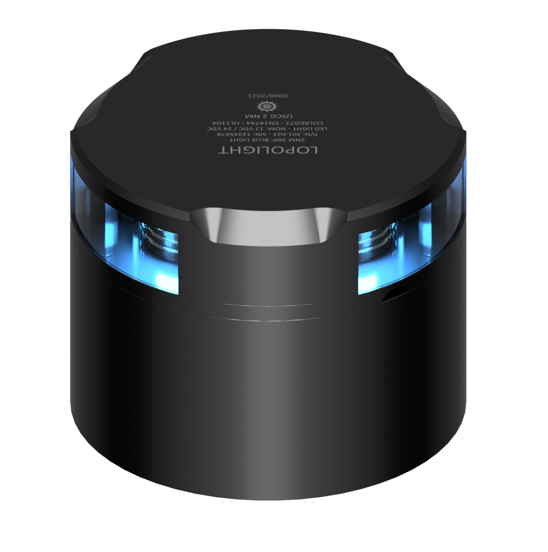 4nm 360° Blue/Strobe,Black w/Conn & Alu-baseCSCD 4nm 360° Blue/Strobe,Black w/Conn & Alu-baseCSCD